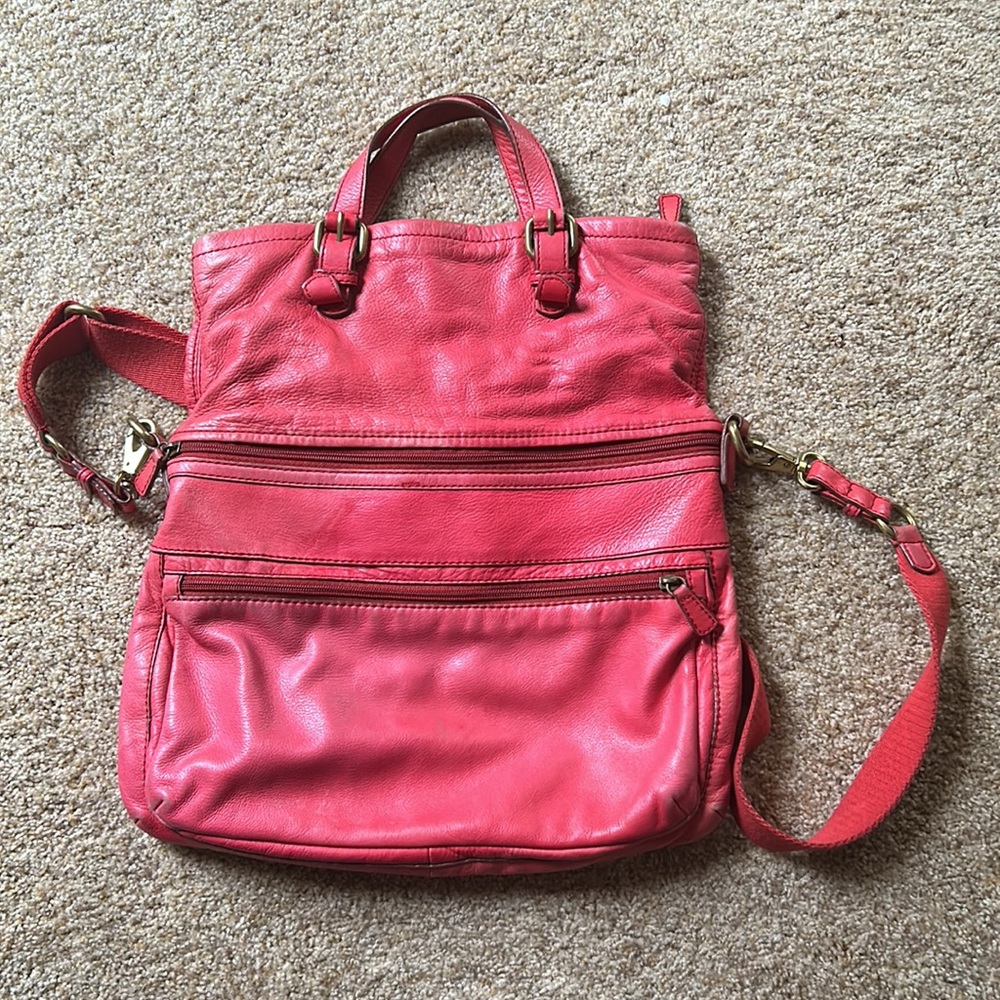 Authentic Fossil Explorer Foldover Crossbody Tote - Picture 3 of 7